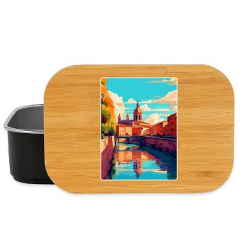 Toulouse Frankreich Vintage Reiseplakat Souvenir WPA - Lunch Box - Schwarz - Vorne