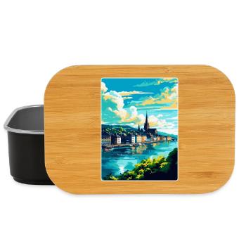 Coblence Allemagne Affiche de voyage vintage Souvenir WPA - Boîte à goûter - noir - Devant