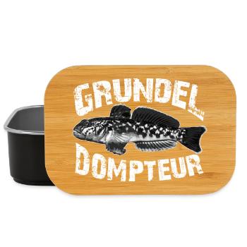 Ich fische Grundeln - Lunch Box - Schwarz - Vorne
