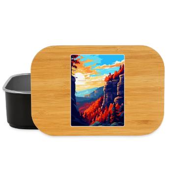 Bohemian Switzerland National Park Czech Republic - Lunch Box - black - Front
