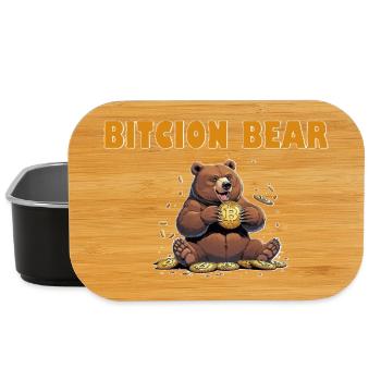 Bitcoin Bear - Lunch Box - black - Front