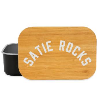 Erik Satie T-shirt drôle de dire - Boîte à goûter - noir - Devant