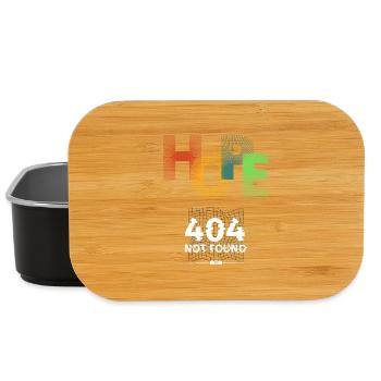 Hope not found 404 - Lunch Box - Schwarz - Vorne