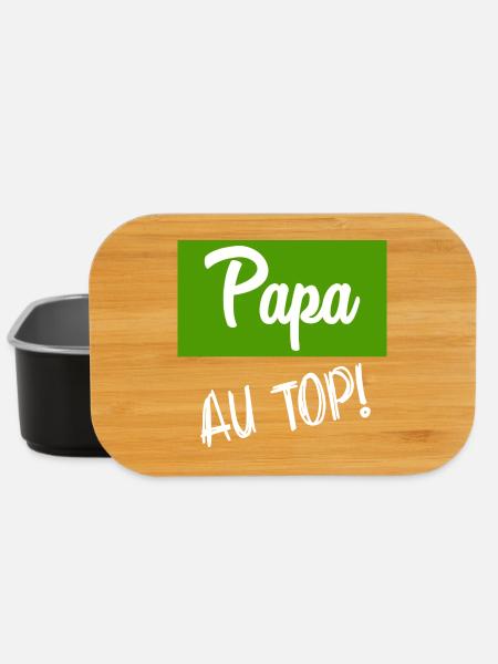 BONNE FÊTE PAPA. PAPA. FÊTE DES PÈRES. PÈRE - Boîte à goûter - noir