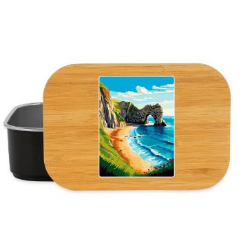 Durdle Door England Uk Reise Poster Souvenir WPA - Lunch Box - Schwarz - Vorne