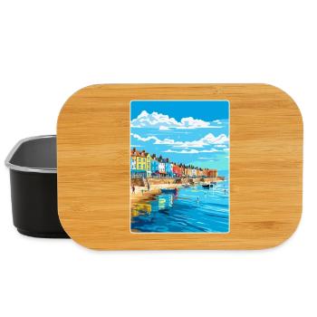 Weymouth England Uk Vintage Reiseposter Souvenir - Lunch Box - Schwarz - Vorne