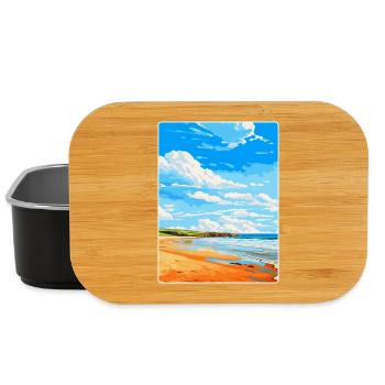 Constantine Bay, Cornwall, England, Vereinigtes Königreich, Reiseposter - Lunch Box - Schwarz - Vorne