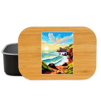 Hartland Quay Devon Vintage Travel Poster Souvenir - Lunch Box - black - Front