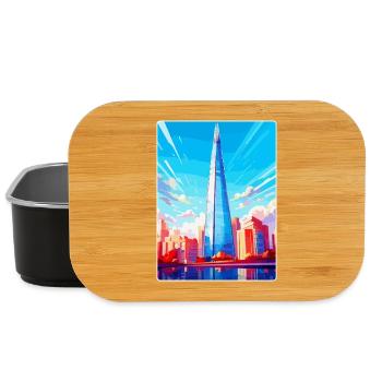 The Shard England Uk Reiseposter Souvenir WPA - Lunch Box - Schwarz - Vorne