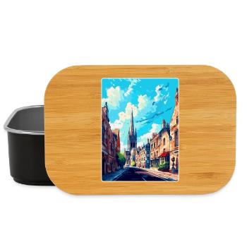 Oxford England Uk Vintage Travel Poster Souvenir - Lunch Box - black - Front