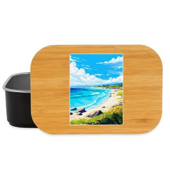 Luskentrye Beach Isle Of Harris Travel Poster WPA - Lunch Box - black - Front