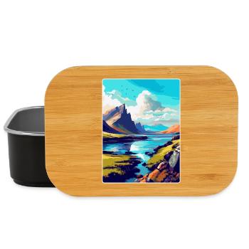 Isle Of Skye Scotland Uk Travel Poster Souvenir - Lunch Box - black - Front