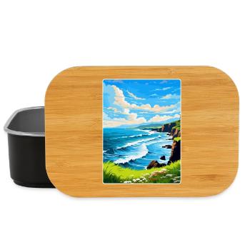 North Coast 500 Scotland Uk Vintage Travel Poster - Lunch Box - black - Front