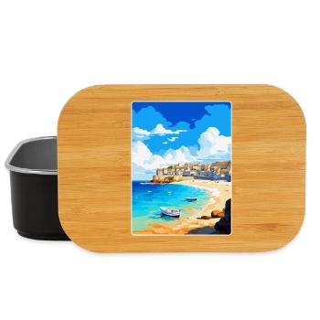 St Ives Cornwall England Vereinigtes Königreich Vintage Reiseposter - Lunch Box - Schwarz - Vorne