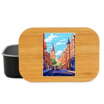 Oxford Street England Uk Vintage Travel Poster WPA - Lunch Box - black - Front