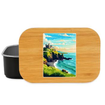 Dunluce Castle Ireland Uk Vintage Travel Poster - Lunch Box - black - Front