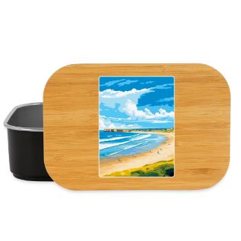 Portstewart Strand Ireland Uk Travel Poster WPA - Lunch Box - black - Front