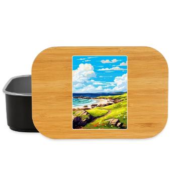 Isle Of Coll Schottland UK Vintage Reiseposter WPA - Lunch Box - Schwarz - Vorne