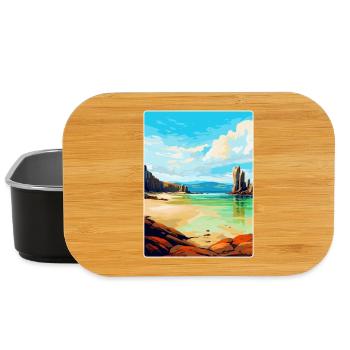 Isle Of Lewis Schottland Vereinigtes Königreich Vintage Reiseposter - Lunch Box - Schwarz - Vorne