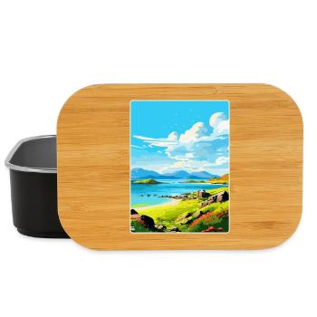 Île de Jura Écosse Royaume-Uni Affiche de voyage vintage WPA - Boîte à goûter - noir - Devant