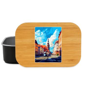 Ostrava Czech Republic Vintage Travel Poster WPA - Lunch Box - black - Front