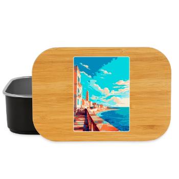 Cadix Espagne Affiche de voyage vintage WPA Art Souvenir - Boîte à goûter - noir - Devant