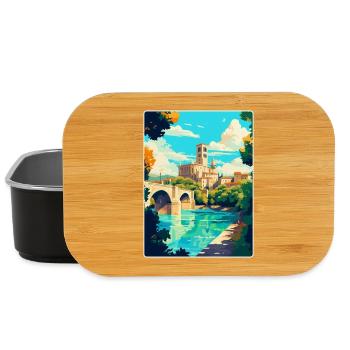 Avignon Frankreich Vintage Reiseplakat Souvenir WPA - Lunch Box - Schwarz - Vorne