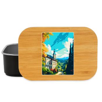 Baden Baden Germany Vintage Travel Poster Souvenir - Lunch Box - black - Front