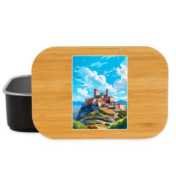 Avila Spain Vintage Travel Poster WPA Art Souvenir - Lunch Box - black - Front