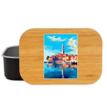 Vodice Kroatien Vintage Reiseplakat Souvenir WPA - Lunch Box - Schwarz - Vorne