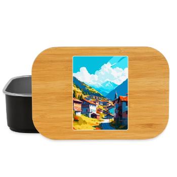 Artvin Türkei Vintage Reiseposter WPA Souvenir - Lunch Box - Schwarz - Vorne