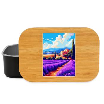 Provence Frankreich Vintage Reiseplakat Souvenir WPA - Lunch Box - Schwarz - Vorne