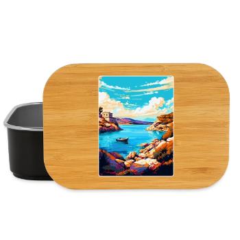 Kornati Kroatien Vintage Reiseplakat Souvenir WPA - Lunch Box - Schwarz - Vorne