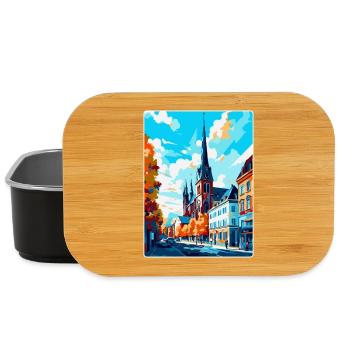 Darmstadt Germany Vintage Travel Poster Souvenir - Lunch Box - black - Front