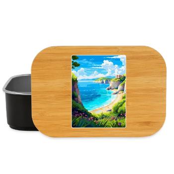 Zakynthos Greece Vintage Travel Poster Souvenir - Lunch Box - black - Front