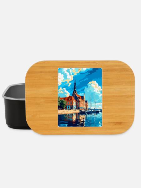 Rostock Deutschland Vintage Reiseplakat Souvenir WPA - Lunch Box - Schwarz