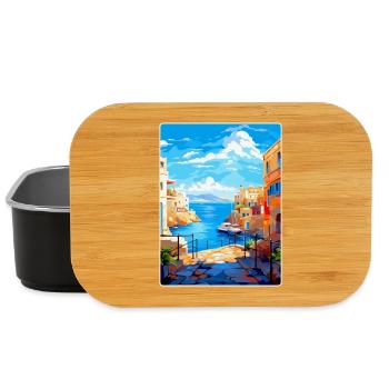 Héraklion Grèce Affiche de voyage vintage souvenir - Boîte à goûter - noir - Devant
