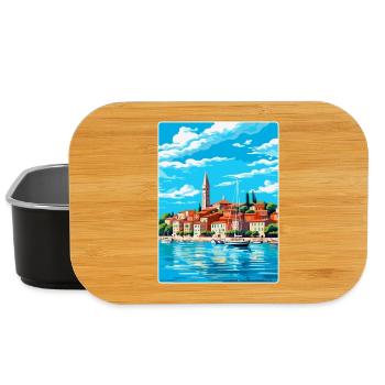 Koper Slowenien Vintage Reiseplakat Souvenir WPA - Lunch Box - Schwarz - Vorne