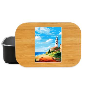 Faro Portugal Vintage Reiseposter WPA Souvenir - Lunch Box - Schwarz - Vorne