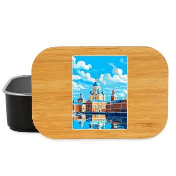 Helsinki Finnland Vintage Reiseplakat Souvenir - Lunch Box - Schwarz - Vorne