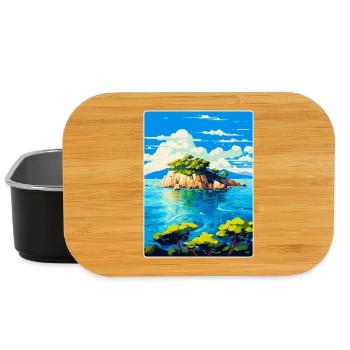 Paklinski Inseln Kroatien Vintage Reiseposter - Lunch Box - Schwarz - Vorne