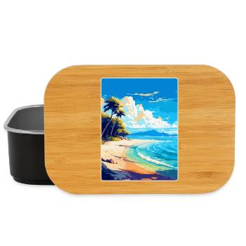 Strand Jakirusa Kroatien Vintage Reiseposter WPA - Lunch Box - Schwarz - Vorne