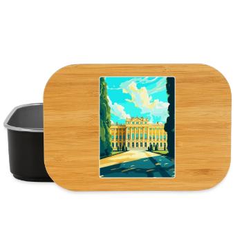 Schonbrunn Palace Austria Vintage Travel Poster - Lunch Box - black - Front