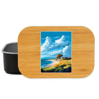Gotland Schweden Vintage Reiseplakat Souvenir WPA - Lunch Box - Schwarz - Vorne