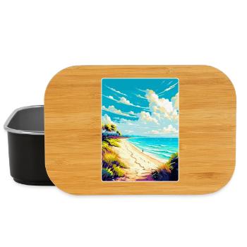 Strand Podrace Kroatien Vintage Reiseposter WPA - Lunch Box - Schwarz - Vorne