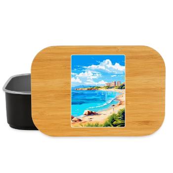 Cala Milor Espagne Affiche de voyage vintage souvenir - Boîte à goûter - noir - Devant