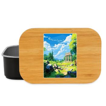 Ancient Olympi Greece Vintage Travel Poster WPA - Lunch Box - black - Front