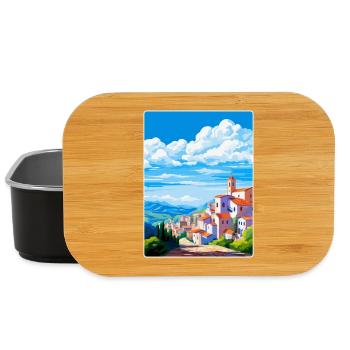 Castelo Branco Portugal Vintage Reiseposter WPA - Lunch Box - Schwarz - Vorne