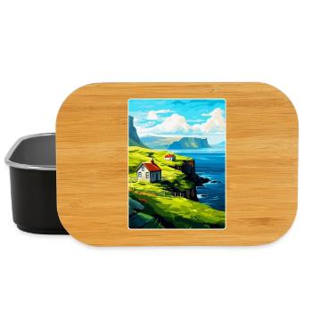 Färöer Inseln Dänemark Vintage Reiseposter WPA - Lunch Box - Schwarz - Vorne