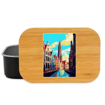 Anvers Belgique Affiche de voyage vintage Souvenir WPA - Boîte à goûter - noir - Devant